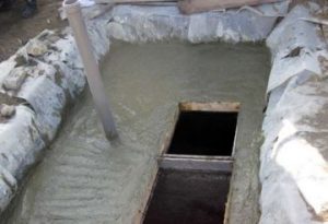 Устройство автономной канализации из бетона 